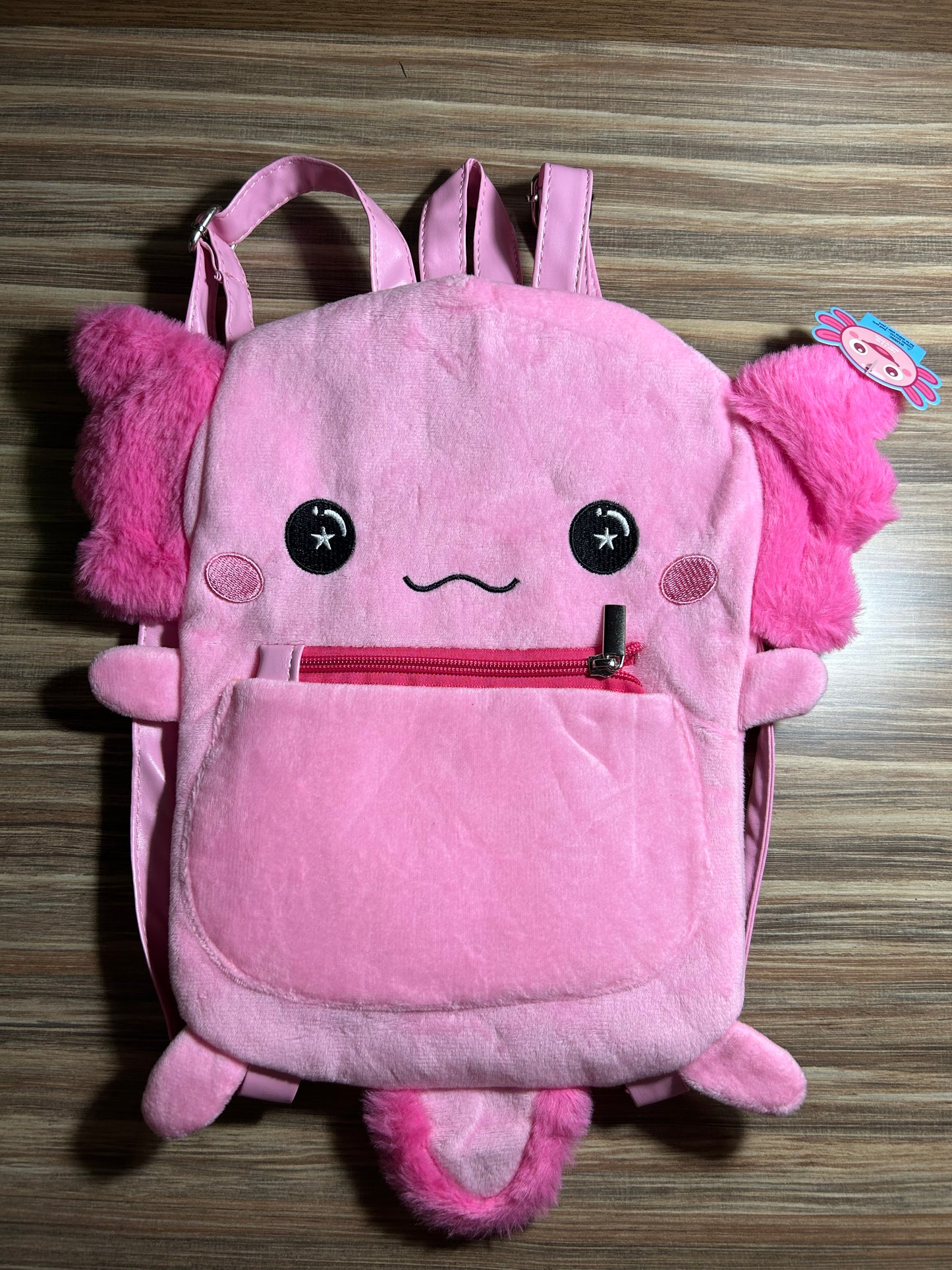 Axolotl Plush Mini Backpack